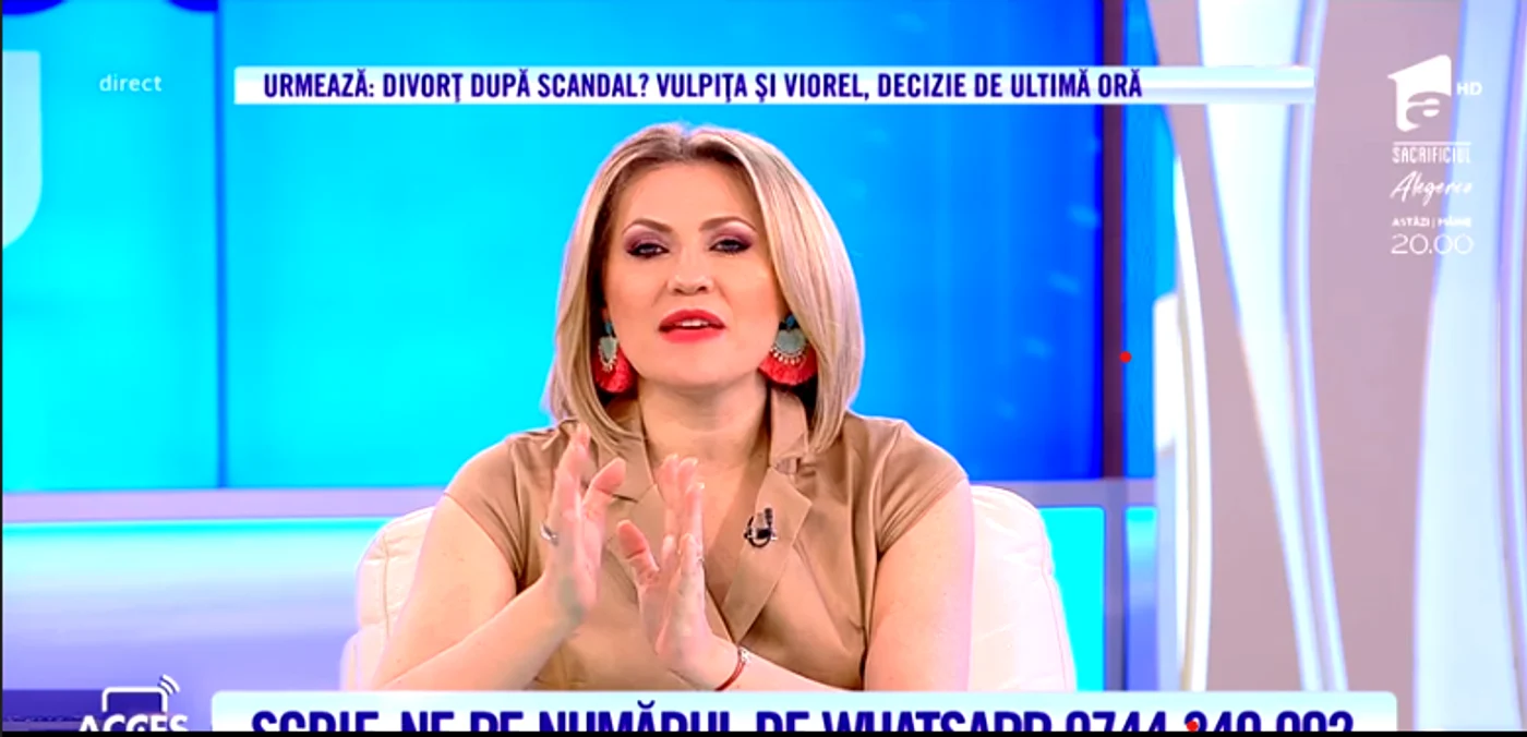Mirela Vaida a venit la emisiune bolnavă