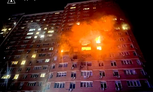 Bloc din Odesa lovit de drone FOTO Profimedia