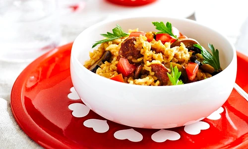 Pilaf cu carnati chorizo jpeg