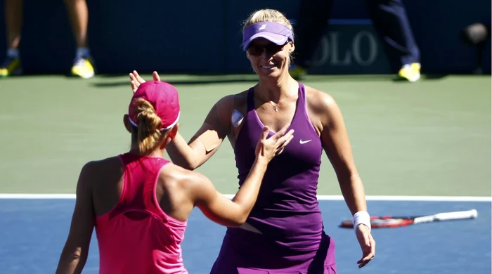 Mirjana Lucic Baroni, după ce-a învins-o pe Halep. FOTO Reuters