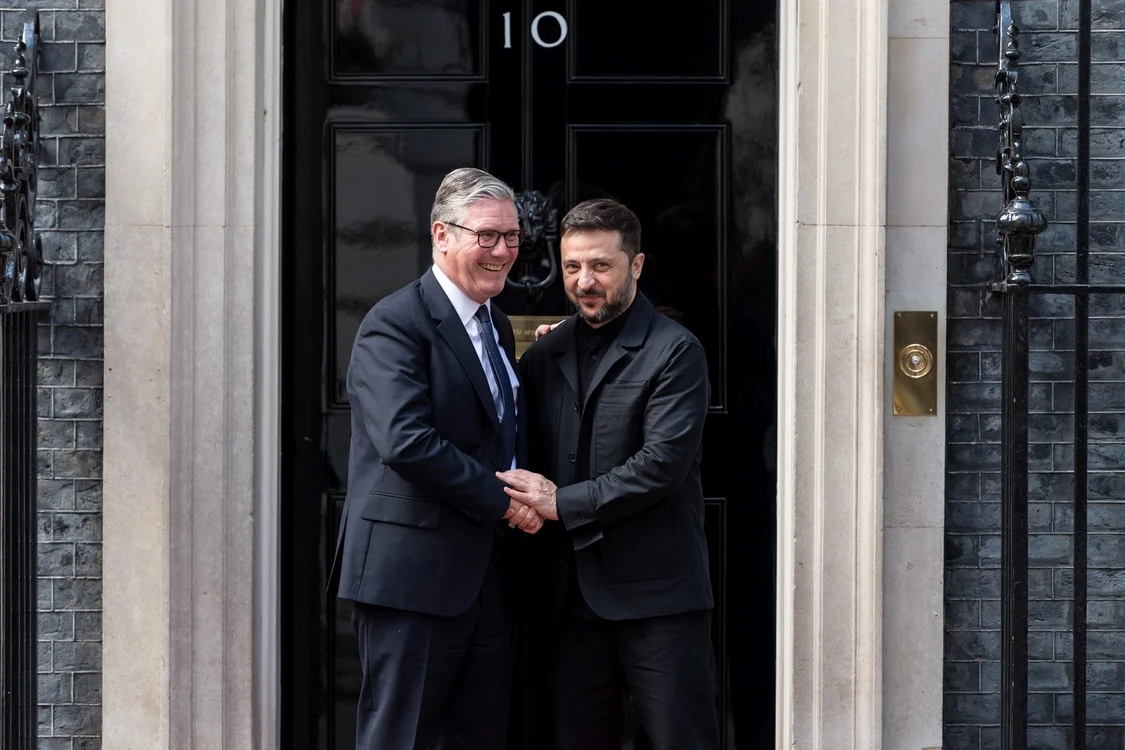 Keir Starmer și Volodimir Zelenski se întâlnesc joi FOTO Profimedia 