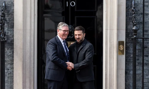 Keir Starmer și Volodimir Zelenski FOTO Profimedia 