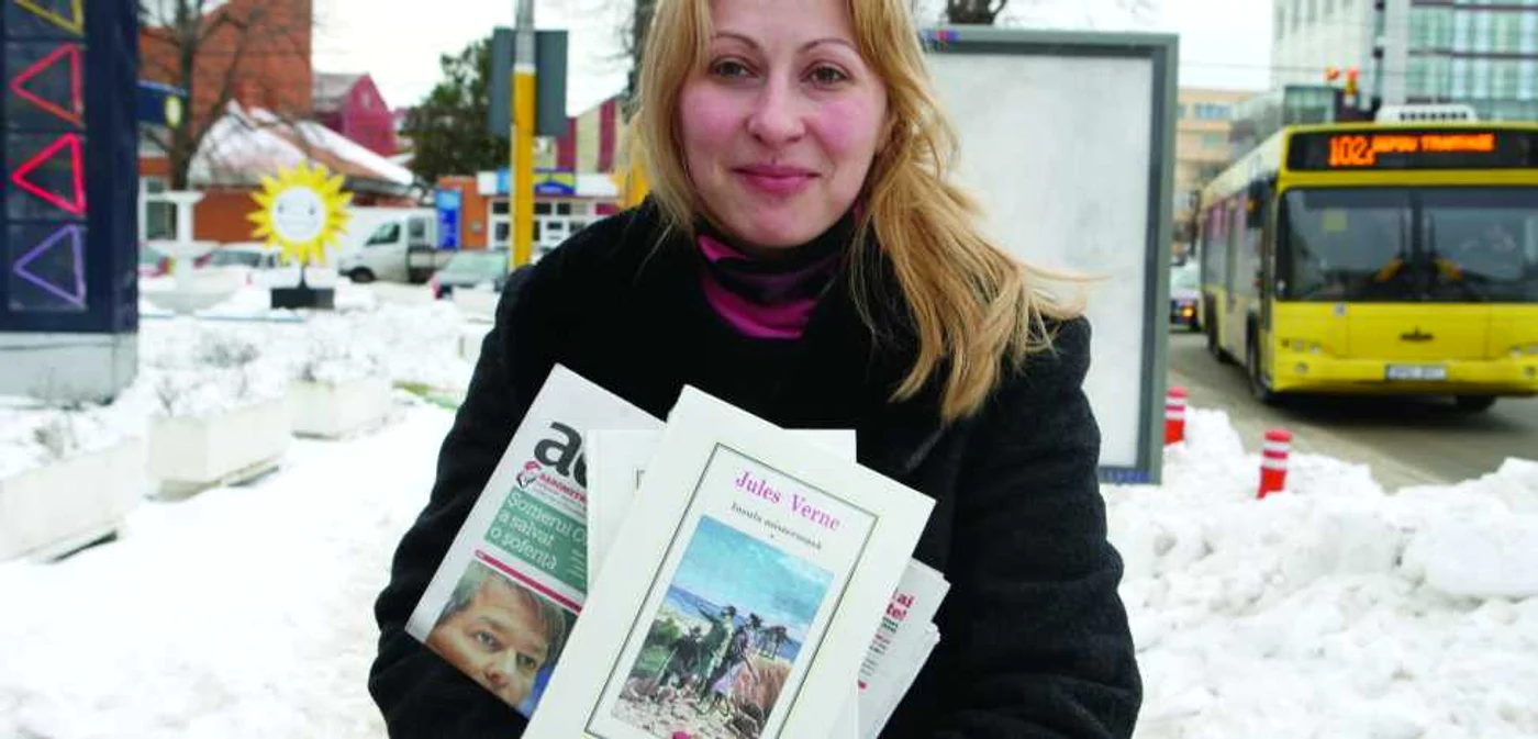 Daniela Ponov a reuşit să cumpere cartea de aventuri a lui Jules Verne