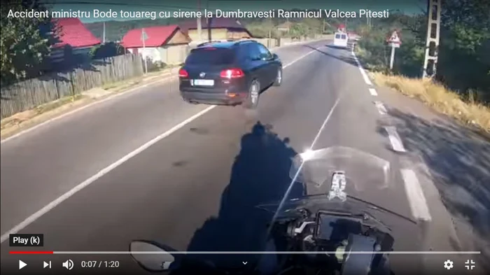 Ministrul Transporturilor, Lucian Bode, nu a fost rănit Sursa foto: Youtube, captură video
