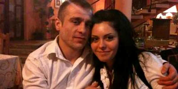 Călin Marincaş alături de  Paula, viitoarea  lui soţie