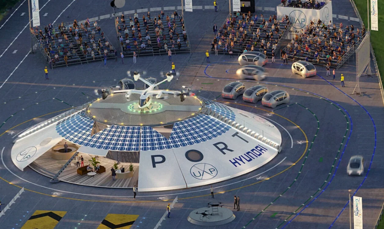 Marea Britanie va construi primul port aerian urban pentru maşini zburătoare şi drone FOTO designboom.com