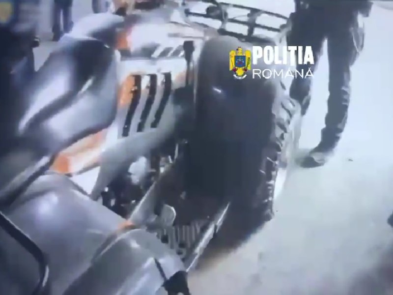 Bărbat din București, prins după ce ar fi furat un ATV din Ilfov. L-a condus băut și fără permis