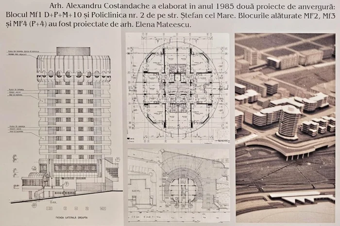 Planuri ale blocului MF1, cunoscut drept „Blocului Creion”. FOTO: facebook