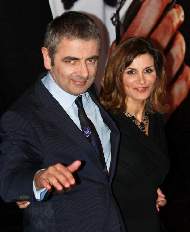 
    Rowan Atkinson şi Sunetra, la premiera filmului «Johnny English Reborn», în 2011, la Moscova (Foto: Wenn)  