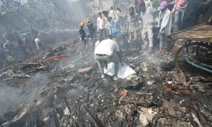 Avion prăbușit în India. FOTO Profimedia