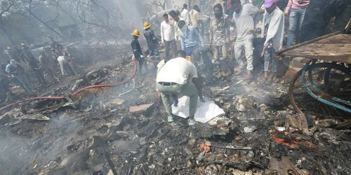 Avion prăbușit în India. FOTO Profimedia