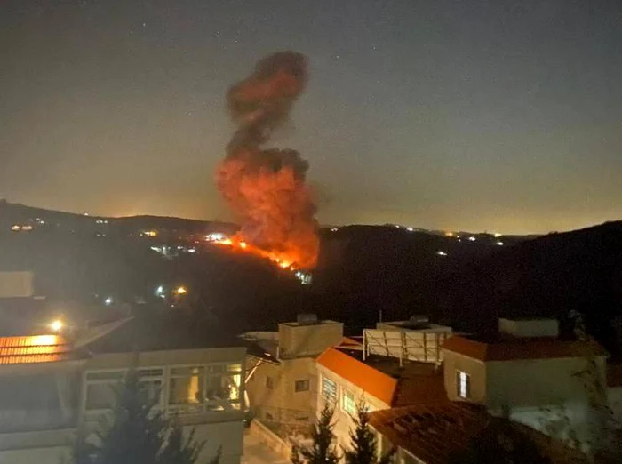 Unul dintre atacurile precedente efectuate de Israel în Liban. FOTO arhivă X