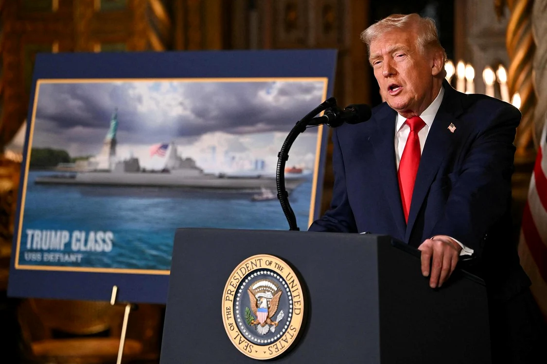 Donald Trump a anunțat lansarea unei noi clase de nave de război FOTO: X/ @CGTNOfficial