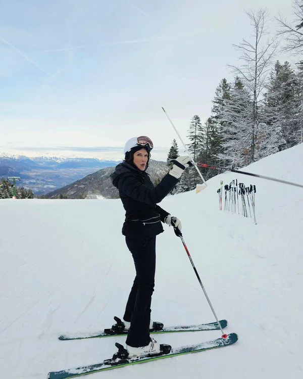 Monica Birladeanu la schi. Foto: arhiva personală.