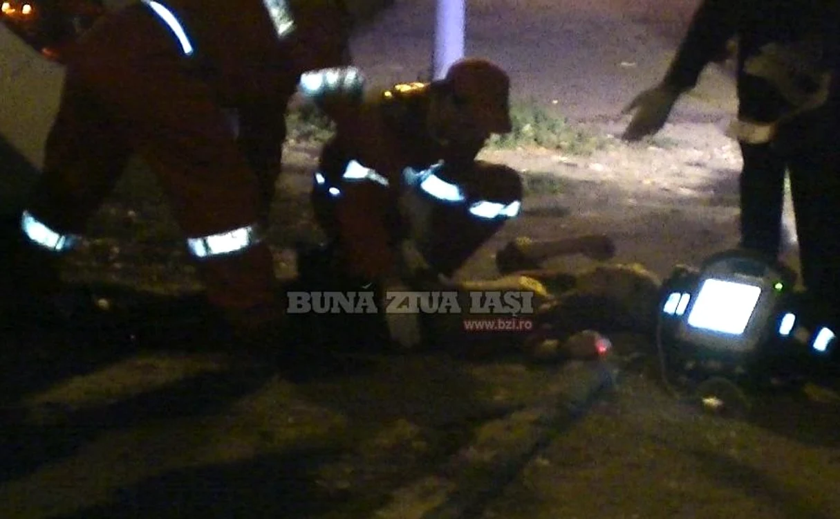 Elena Lavric a primit ajutor de la un echipaj SMURD