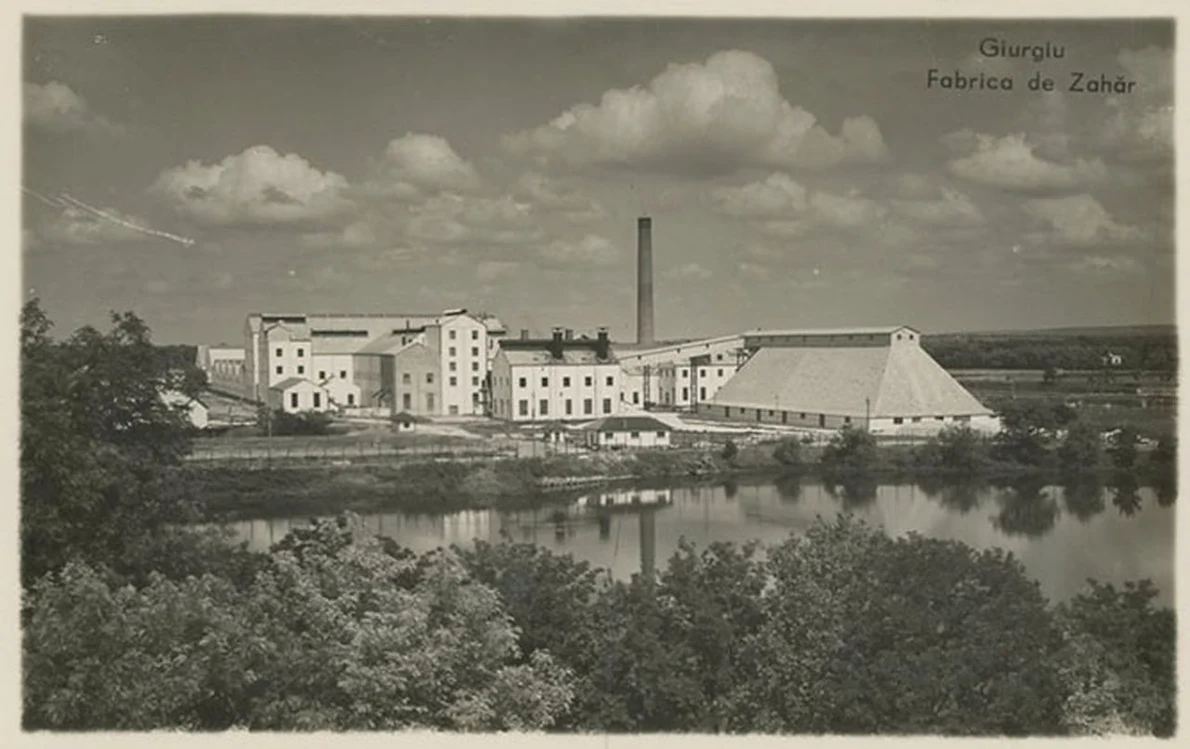 Fabrica de zahăr din Giurgiu, în perioada interbelică (© iMAGO Romaniae)