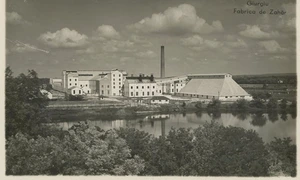 Fabrica de zahăr din Giurgiu, în perioada interbelică (© iMAGO Romaniae)