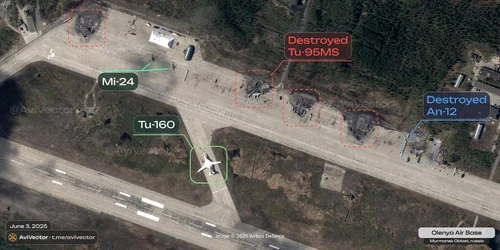 Imagini din satelit cu aeronavele distruse la baza Olenia FOTO Nexta jpeg