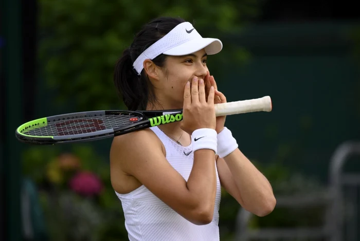 Emma Răducanu - Wimbledon - 3 iul 2021 / FOTO EPA - EFE