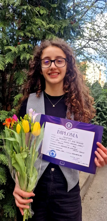 Bucuroasă de încă un rezultat bun FOTO: arhiva personală Ana Grigorie