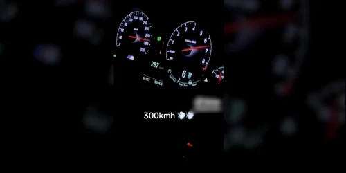 foto ministerul de interene tanar conduce cu 300 la ora pe autostrada webp