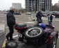 Mircea Panaitescu motociclist la 90 ani şi Margareta Moraru din Constanţa cu motocicleta Ural 750 cu ataş Foto Sînziana Ionescu