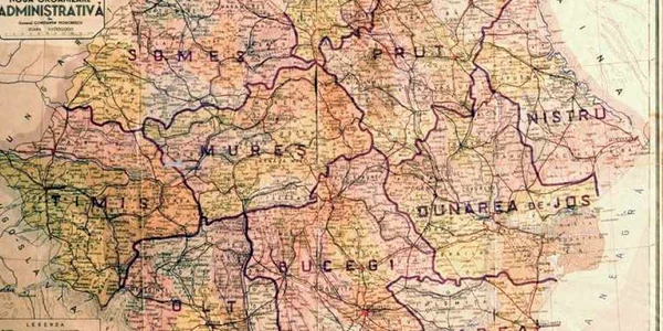 harta romaniei in perioada interbelica