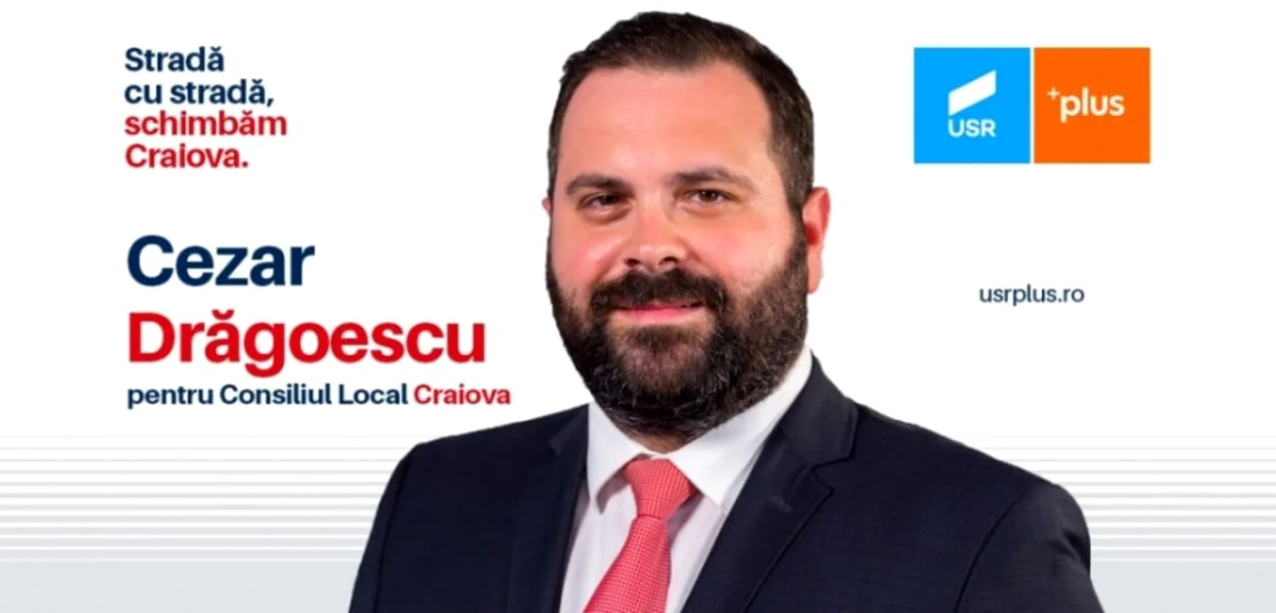 Cezar Drăgoescu, un politican chipurile altfel             Foto: facebook