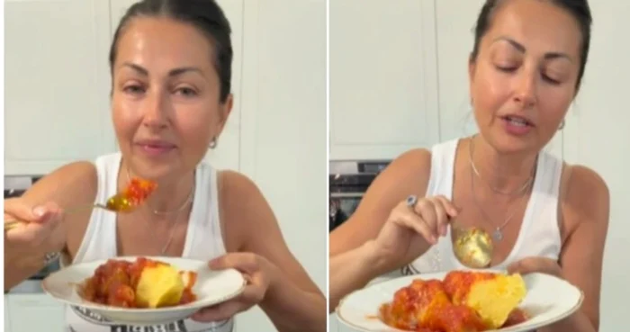 Gabriela Cristea e expertă la gătit foto: Click!
