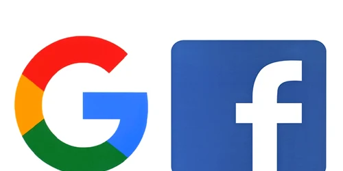 Google şi Facebook logo colaj  FOTO Shutterstock
