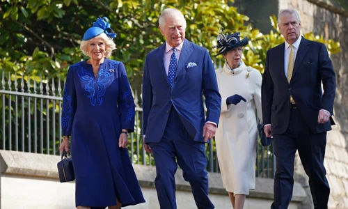 Charles, Camilla, Anne, Andrew, Paște, Getty jpg