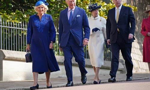 Charles, Camilla, Anne, Andrew, Paște, Getty jpg