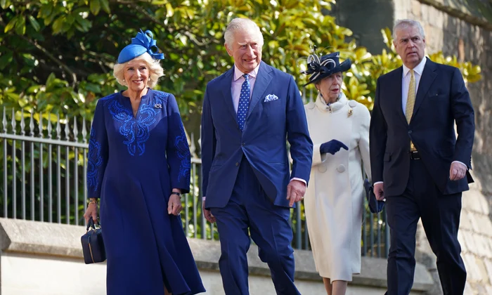 Charles, Camilla, Anne, Andrew, Paște, Getty jpg