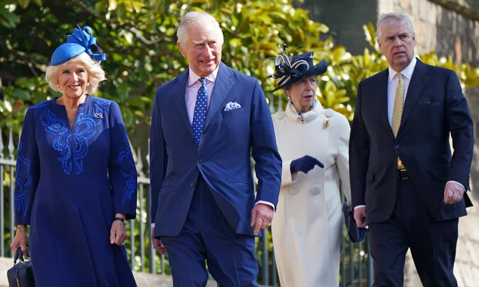 Charles, Camilla, Anne, Andrew, Paște, Getty jpg