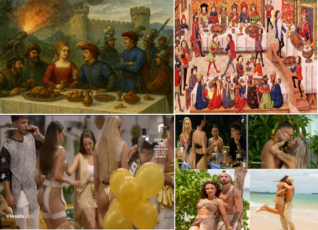 Fastul petrecerilor medievale întâlnește romantismul decadent al Insulei Iubirii Colaj DMS&Antena1