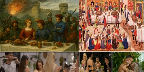 Fastul petrecerilor medievale întâlnește romantismul decadent al Insulei Iubirii Colaj DMS&Antena1