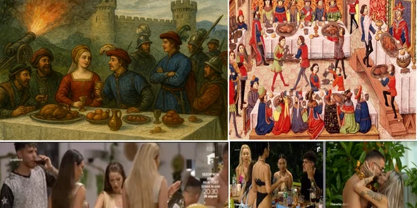 Fastul petrecerilor medievale întâlnește romantismul decadent al Insulei Iubirii Colaj DMS&Antena1