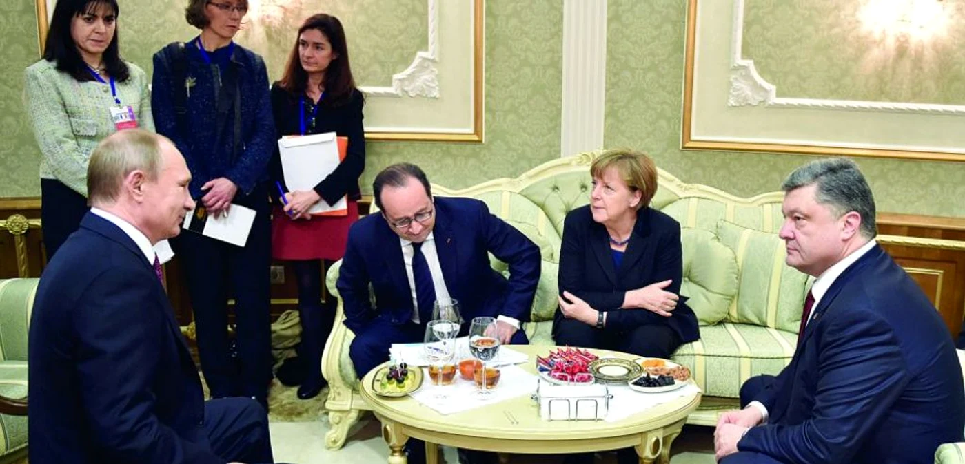 Putin, Hollande, Merkel şi Poroşenko, la masa tratativelor FOTO AP