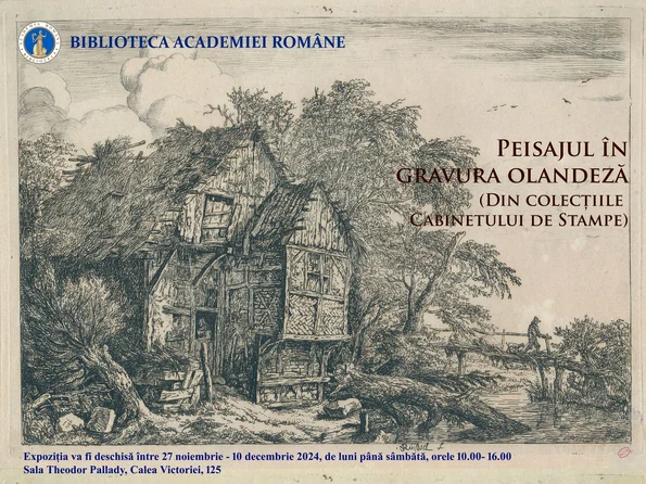 Gravuri de Rembrandt și alți peisagiști olandezi, expuse în premieră la Biblioteca Academiei Române