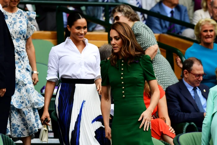 kate middleton si meghan markle wimbledon 2019 foto guliver/getty images