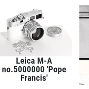 camera foto laica Papa Francisc foto leitz auction jpg