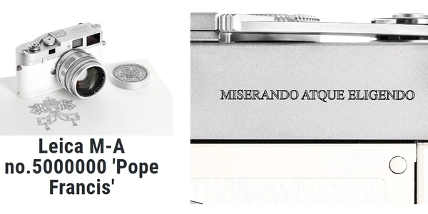 camera foto laica Papa Francisc foto leitz auction jpg