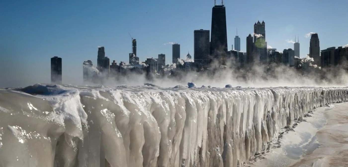 Temperaturile extrem de scăzute au blocat transporturile în Chicago FOTO Getty Images