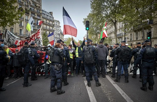 Proteste în Paris de Ziua Muncii. Foto Gettyimages