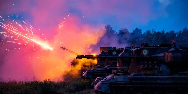 blindate antiaeriene Gepard - soldati romani exercitii in Polonia FOTO Profimedia 