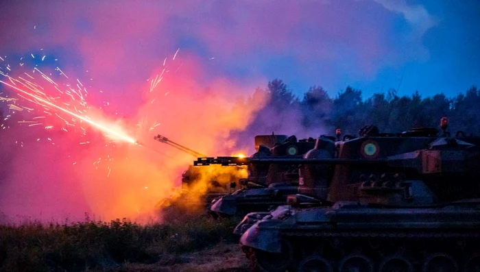 blindate antiaeriene Gepard - soldati romani exercitii in Polonia FOTO Profimedia