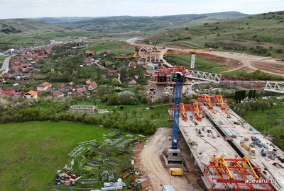 Șantier  Autostrada Transilvania, zona Viaductul Nădășelu  Foto Daniel Guță ADEVĂRUL (11) jpg