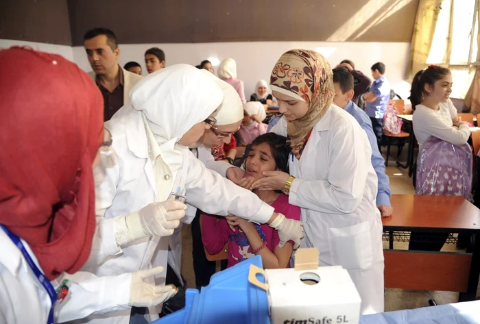 Campanie de vaccinare impotriva poliomielitei, în Siria FOTO Reuters