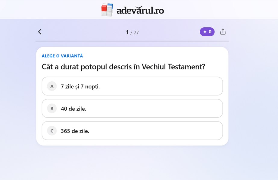 Provocarea zilei pe „Adevărul”. Cât de bine stai la capitolul cultură generală?