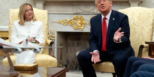 Giorgia Meloni și Donald Trump în Biroul Oval FOTO EPA EFE jpg